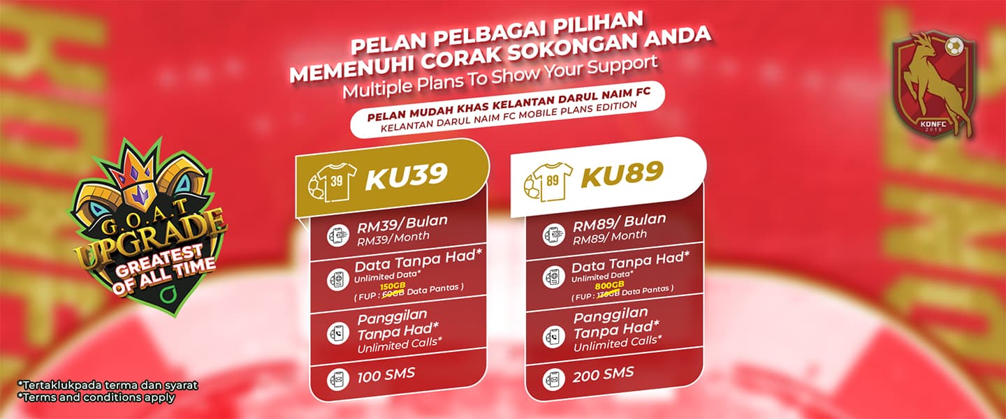 Kelantan United FC postpaid edisi Sang Kijang Hijau Kelantan United FC postpaid edisi Sang Kijang Hijau
