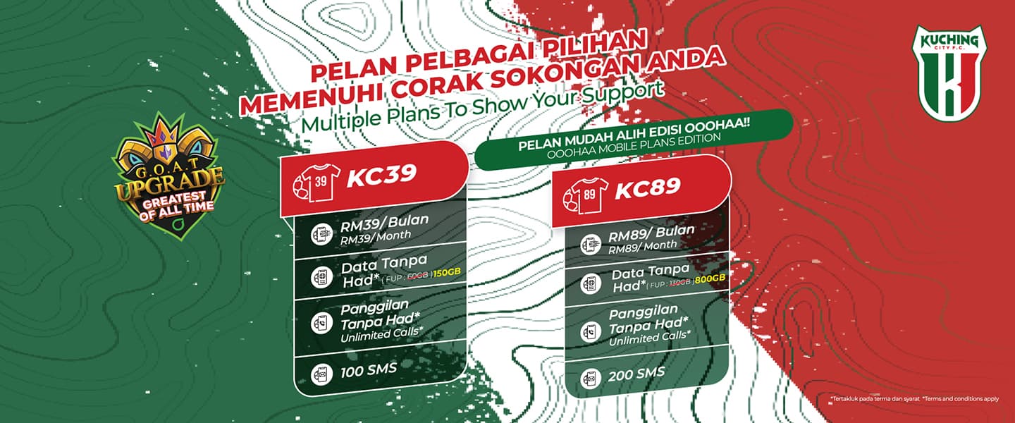 Kuching City FC postpaid edisi OOOHAA Kuching City FC postpaid edisi OOOHAA