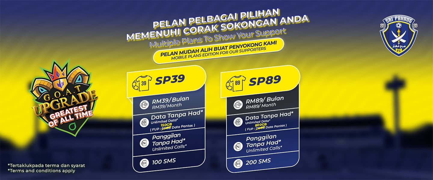 Sri Pahang FC postpaid edisi Tok Gajah Sri Pahang FC postpaid edisi Tok Gajah