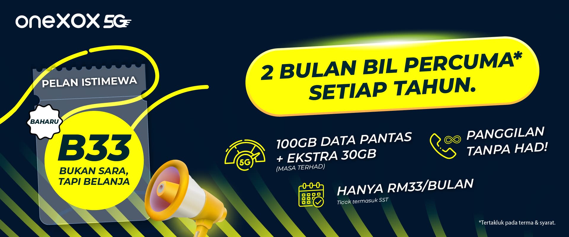 ONEXOX Postpaid – Black B33