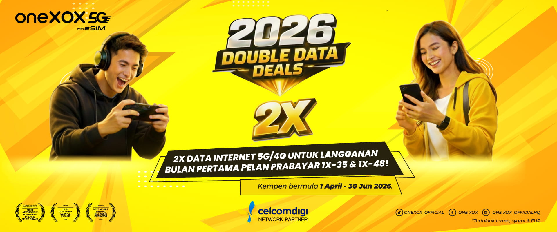 XOX 2026 Double Data Deals XOX 2026 Double Data Deals