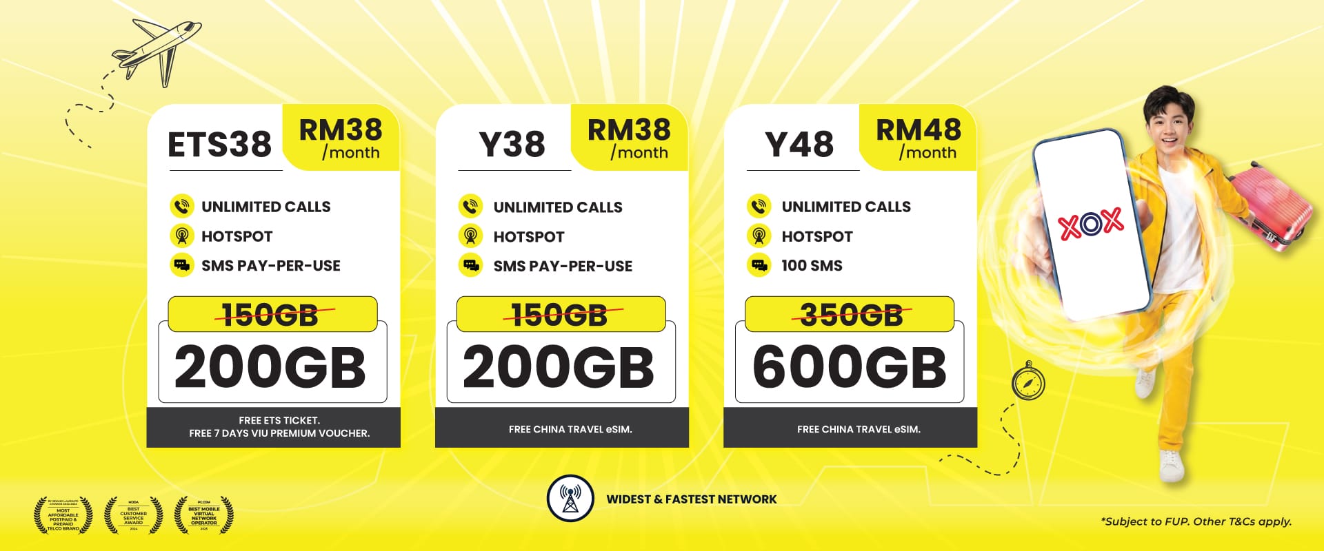ONEXOX Yellow Postpaid